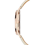 Jack Mason Mauve Slim Rose Gold 3-Hand Watch 36mm | Lamb Leather JM-N501-004