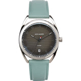 Jack Mason Gray Deck 3 Hand Stainless Steel Watch | Mint Leather JM-N501-103