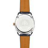 Jack Mason Champagne Deck 3 Hand Two Tone Watch | Navy Leather  JM-N501-105