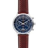 Jack Mason Racing Chronograph Navy Watch 40mm | Brown Leather JM-R402-001