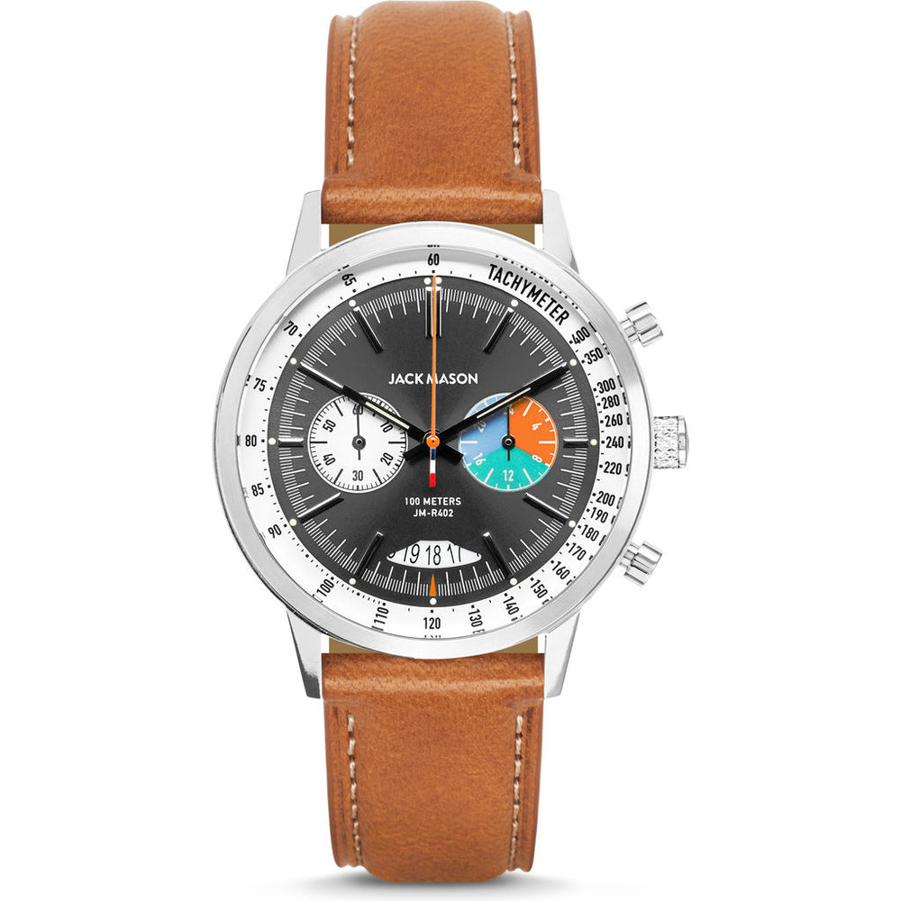 Jack Mason Racing Chronograph 40mm Watch | Leather Strap – Sportique