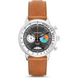 Jack Mason Racing Chronograph Watch | Grey/Tan Leather JM-R402-007