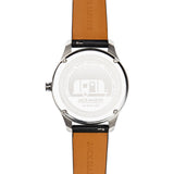 Jack Mason Powder Blue Slim Stainless Steel 2-Hand Watch 38mm | Black Leather JM-S401-002