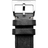 Jack Mason Aviator Watch Strap | Black Leather JMA-LS-001