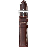 Jack Mason Aviator Watch Strap | Dark Brown Leather JMA-LS-003