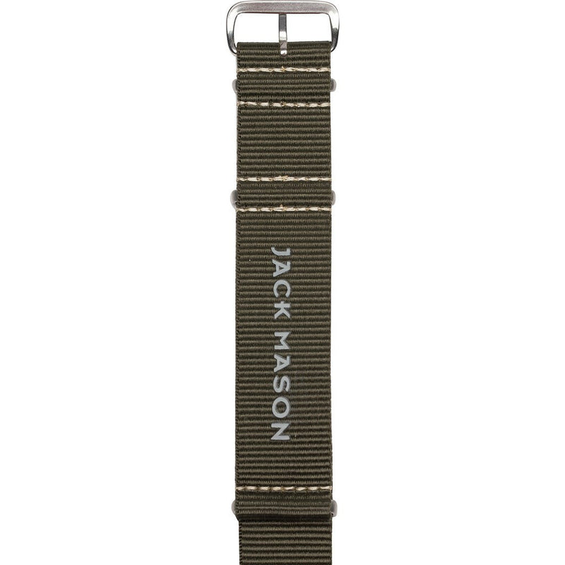 Jack Mason Aviator Watch Strap | Olive Nylon JMA-NS-002