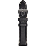 Jack Mason Nautical Watch Strap | Black Leather JMN-LS-001