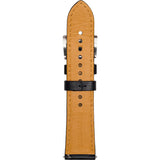 Jack Mason Nautical Watch Strap | Black Leather JMN-LS-001
