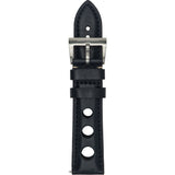 Jack Mason Racing Leather Watch Strap | Black JMR-LS-001