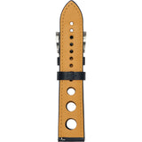 Jack Mason Racing Leather Watch Strap | Black JMR-LS-001