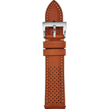 Jack Mason Perforated Leather Watch Strap | Tan JMS-22-014