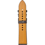Jack Mason Contrast Stitch Leather Strap | Gray JMS-22-016