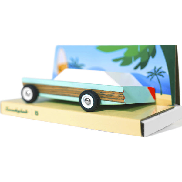 Candylab Junior Woodie Redux Wagon Wooden Toy | Blue MN03