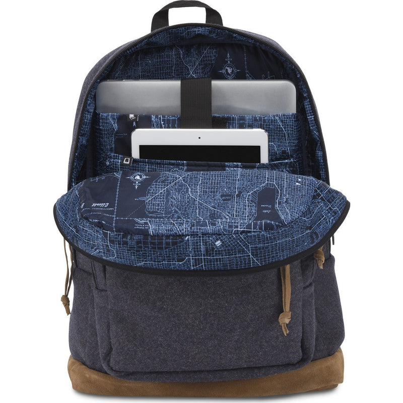 jansport right pack navy Jansport Right Pack Digital Edition Backpack Navy Blue Felt T58T0BT – Sportique