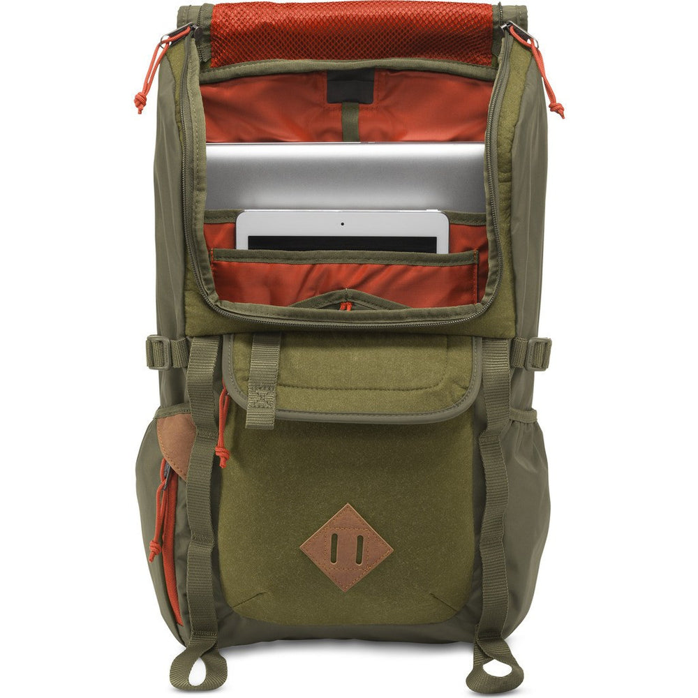 hatchet jansport backpack an internal zippered mesh pocket Jansport Hatchet Muted Green Jansport