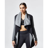 MICHI Dusk Wrap Jacket | Grey/Black