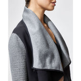 MICHI Dusk Wrap Jacket | Grey/Black