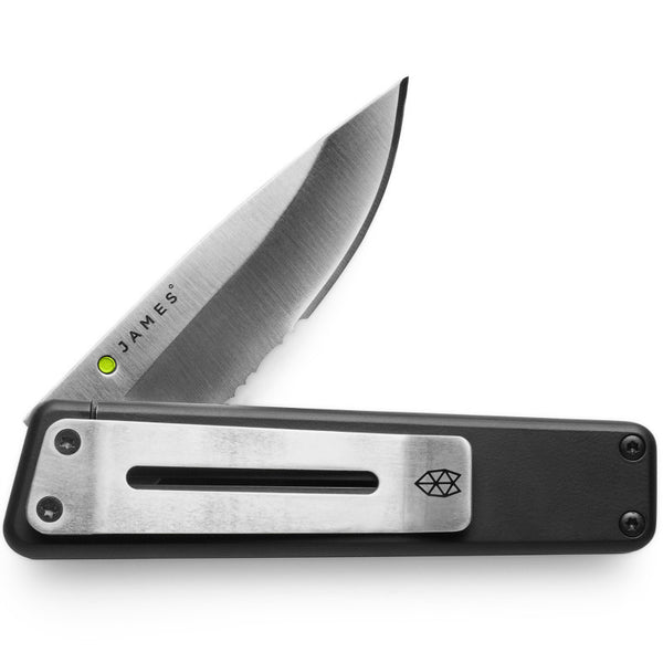 The James Brand The Chapter Knife | Black/Stainless Serrated