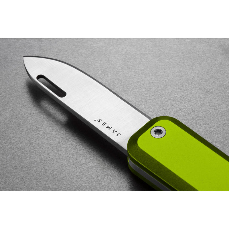 The James Brand Elko Folding Knife | Electric Moss/Stainless Straight