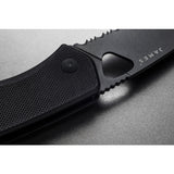 The James Brand Folsom Folding Knife | Black/Black Serrated