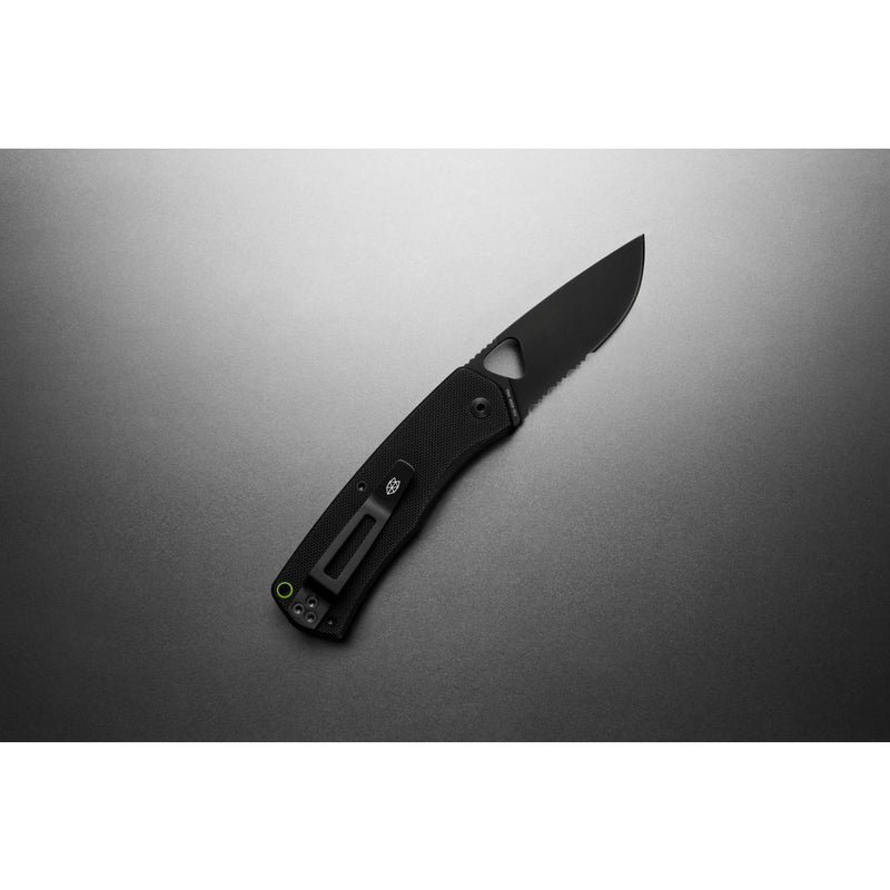 The James Brand Folsom Folding Knife | Black/Black Serrated