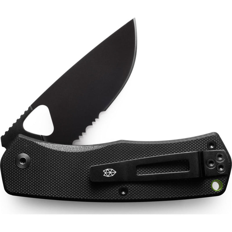 The James Brand Folsom Folding Knife | Black/Black Serrated