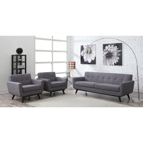 TOV Furniture James Linen Chair | Grey- TOV-A53