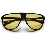 District Vision Yukari Black Sunglasses | District Sports Yellow