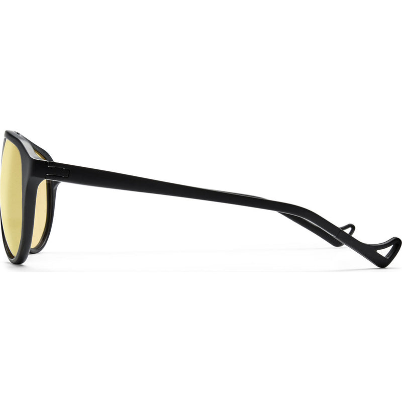 District Vision Yukari Black Sunglasses | District Sports Yellow