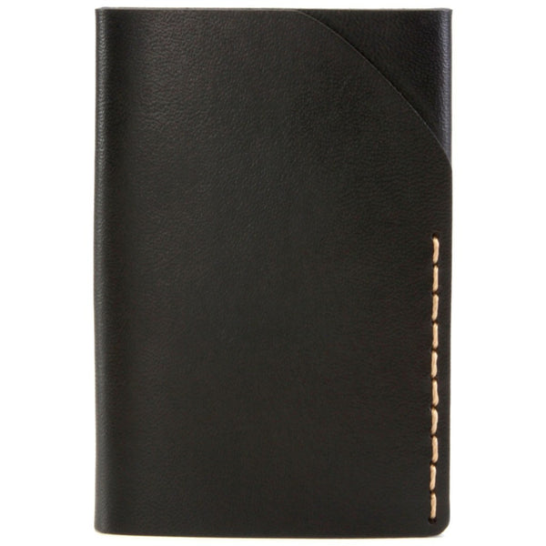 Ezra Arthur No. 2 Wallet | Jet Top Stitch