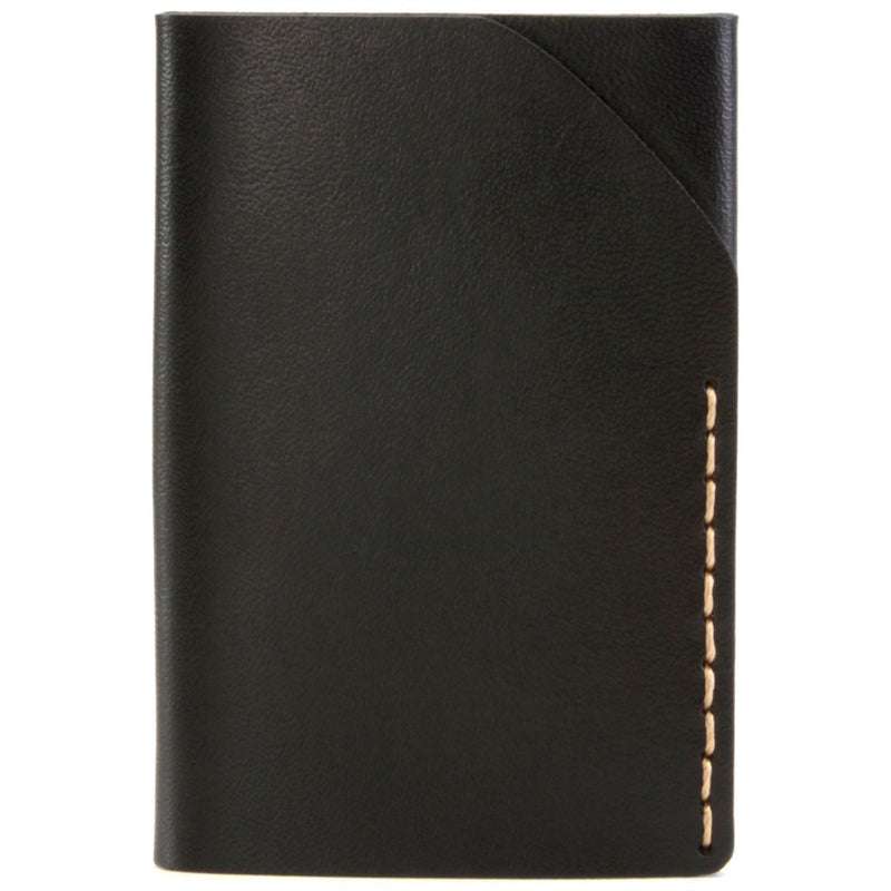 Ezra Arthur No. 2 Wallet | Jet Top Stitch