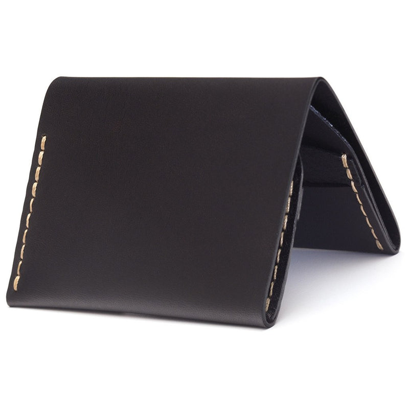 Ezra Arthur No. 4 Wallet | Jet Top Stitch