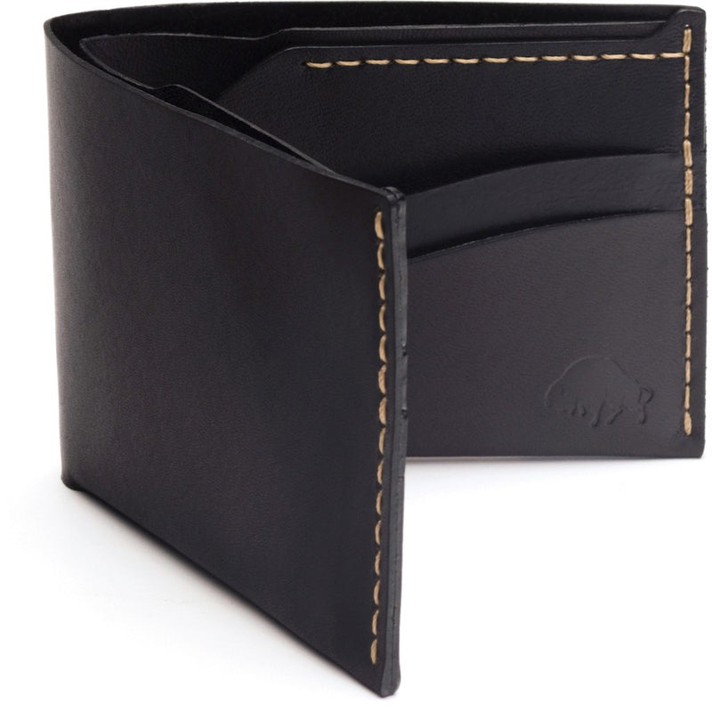 Ezra Arthur No. 6 Wallet | Jet Top Stitch CW605