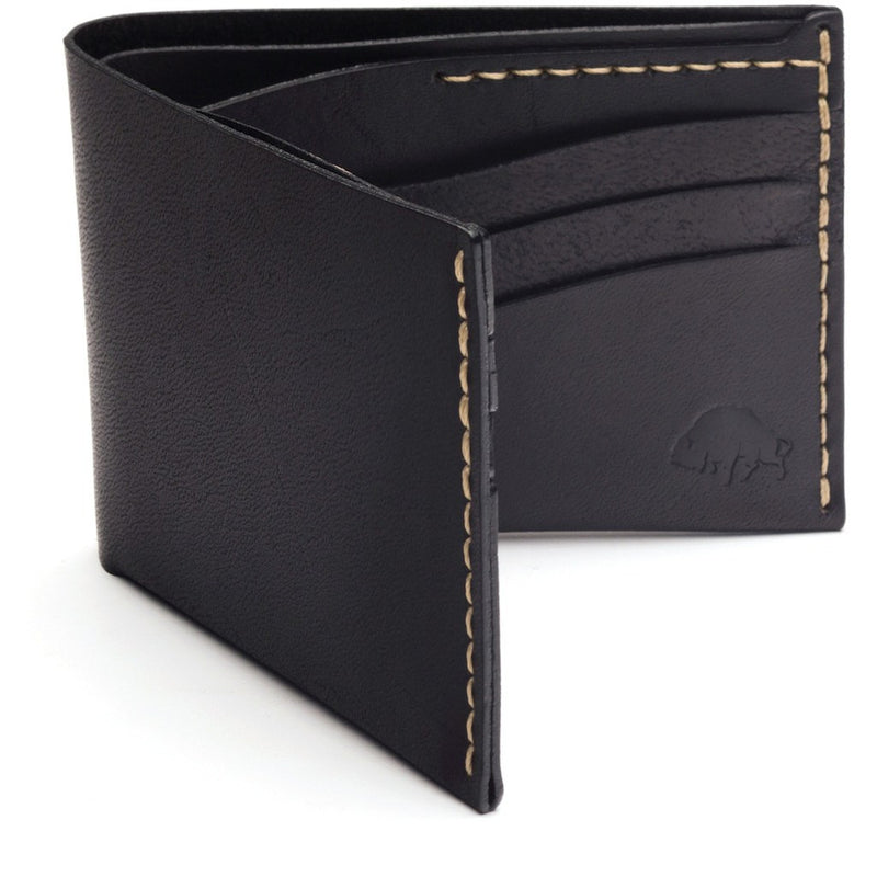 Ezra Arthur No. 8 Wallet | Jet Top Stitch CW805