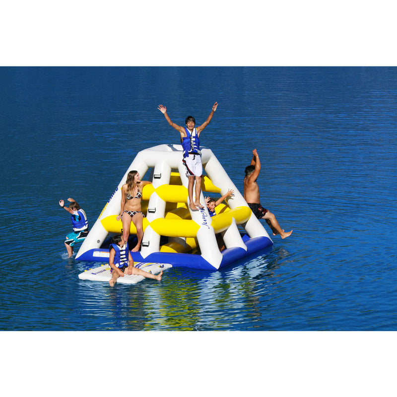 Aquaglide Inflatable Floating Jungle Jim | Yellow/White/Blue 58-5211107