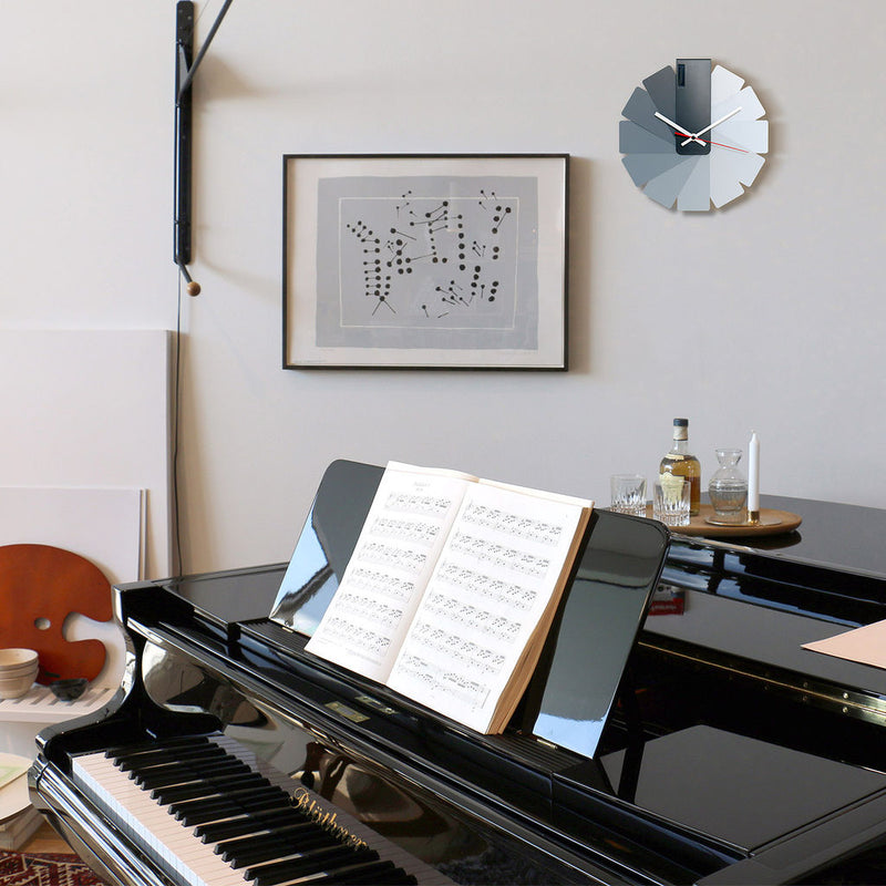 Kibardin Transformer Clock | Black/Monochrome