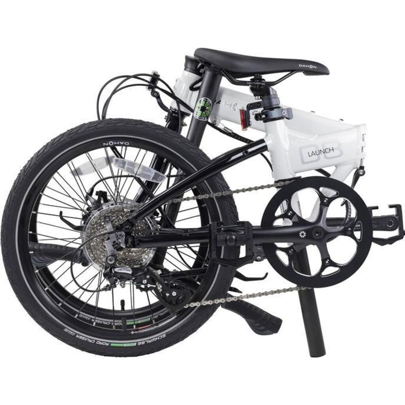 Dahon Launch D8 Foldable Bike | White/Black