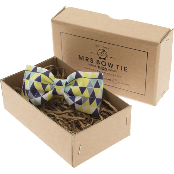 Mrs Bow Tie Bunting Junior Ready-Tied Bow Tie | Green 2-5 Years KIDS139