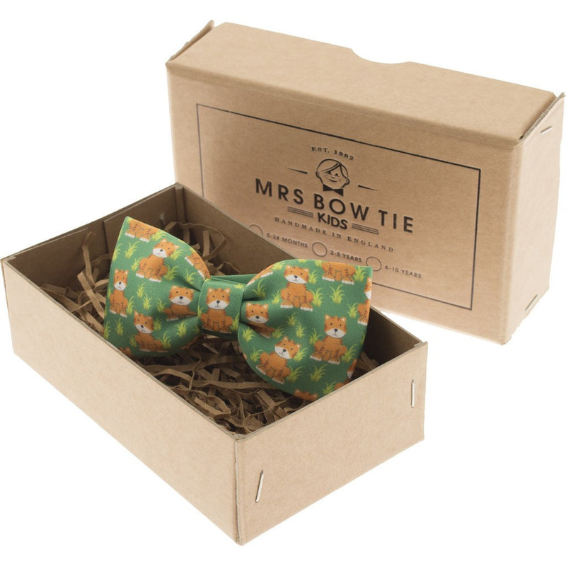 Mrs Bow Tie Timmy Tiger Junior Ready-Tied Bow Tie | Print 0-2 Years KIDS155