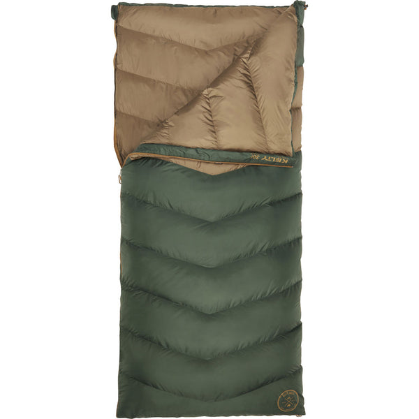 Kelty Galactic 30 Dridown Regular Sleeping Bag | Green/Brown
