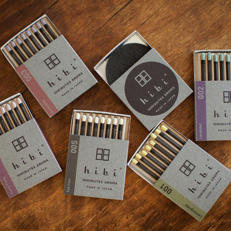 Hibi Box of 8 Incense Matches | Geranium