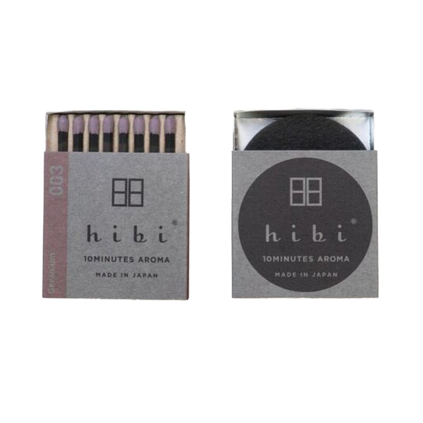 Hibi Box of 8 Incense Matches | Geranium