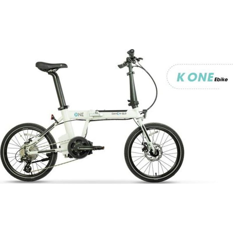 Dahon K-One Folable Mid-Drive E-Bike | White