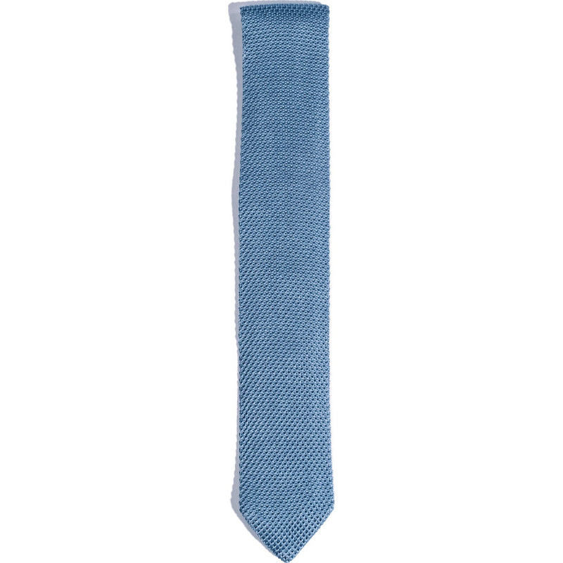 Hook & Albert Knit Tie | Light Blue
