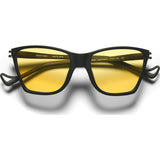 District Vision Keiichi Small Black Sunglasses | District Sports Yellow