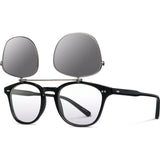 Shwood Kennedy Acetate Sunglasses Flip | Black - Grey Polarized WAK2FBGP