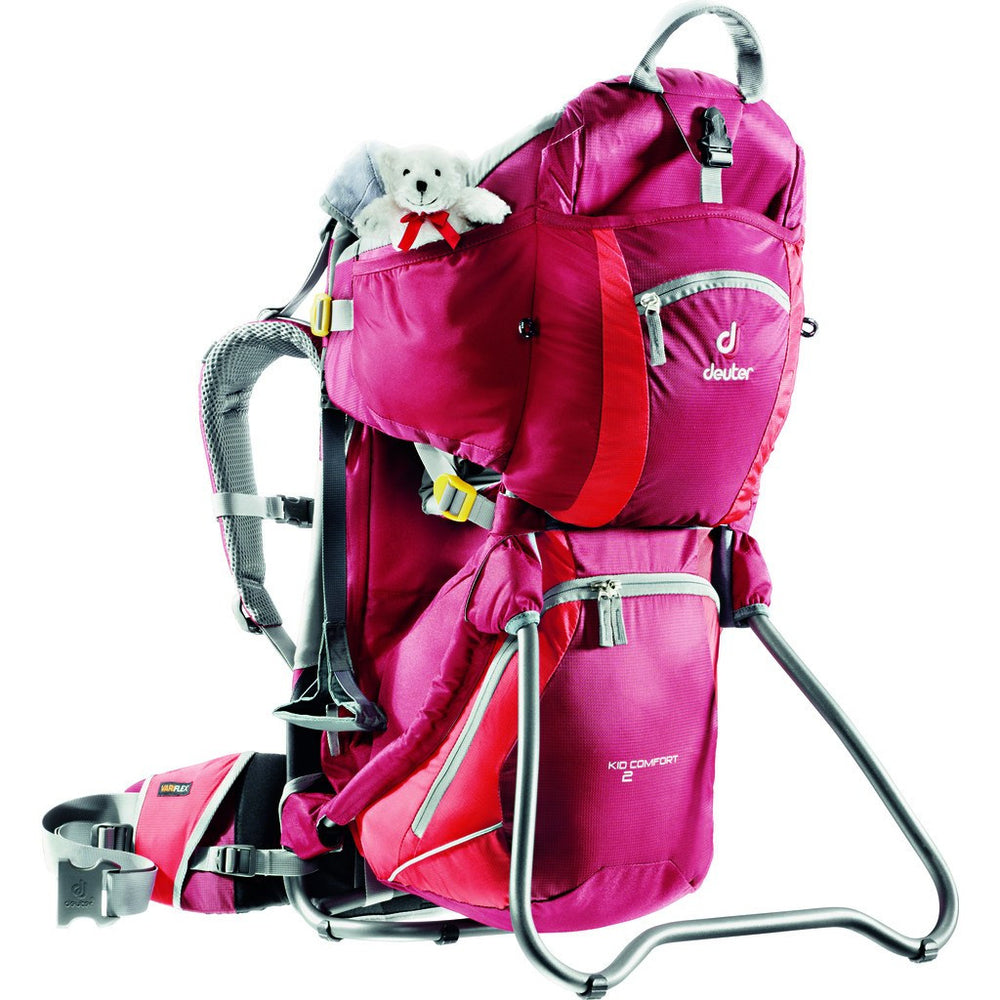 Deuter Kid Comfort 2 Child Carrier Backpack Cranberry/Fire 46514 55600 – Sportique