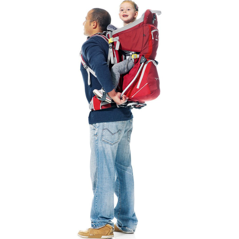 Deuter Kid Comfort 2 Child Carrier Backpack | Cranberry/Fire 46514 55600