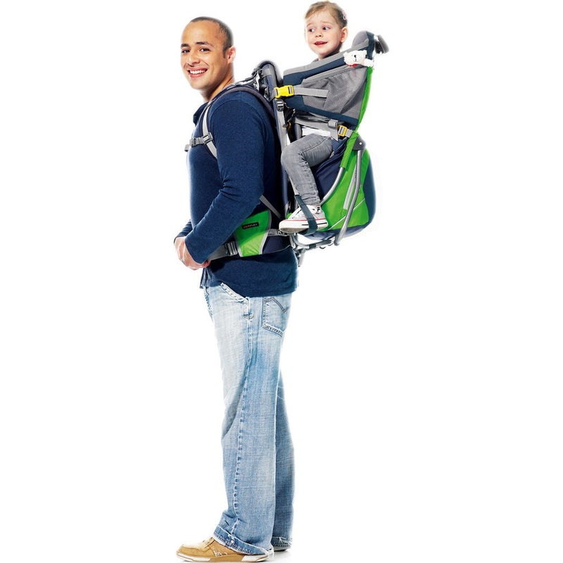 Deuter Kid Comfort Air Child Carrier Backpack | Granite/Emerald 46524 42240