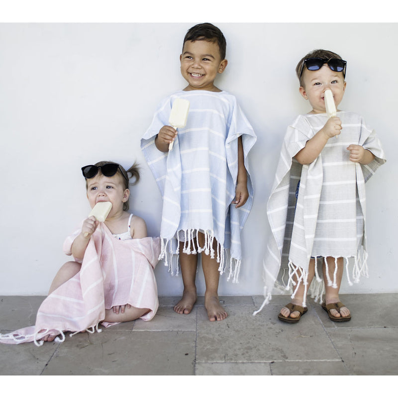 Zestt Kids Bondi Organic Cotton Poncho | Mist